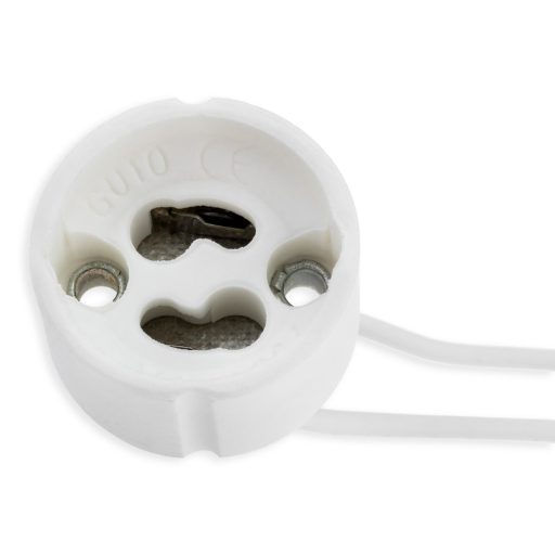 Kerámia foglalat LED izzókhoz, GU10 kocka