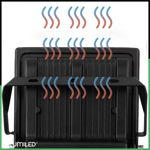 Világos kültéri LED reflektor 100W 11000lm 4000K Vízálló IP65 LUMILED
