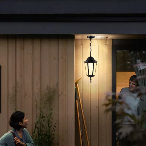 Kültéri Függőlámpa E27 LANTERN Fekete BELLIS LUMILED