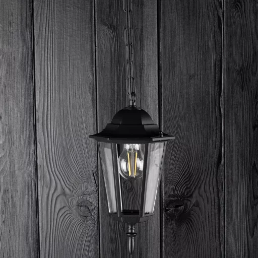 Kültéri Függőlámpa E27 LANTERN Fekete BELLIS LUMILED