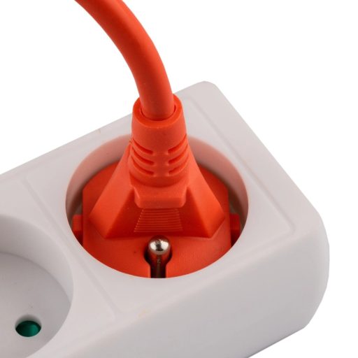 Kerti hosszabbító kábel építési szimpla 1 aljzat 10m narancssárga zsinór GRIDEN Lumiled